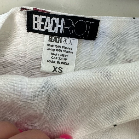 Beach Riot Heidi Skirt and Top Set Floral Tulip white XS - Picture 9 of 15